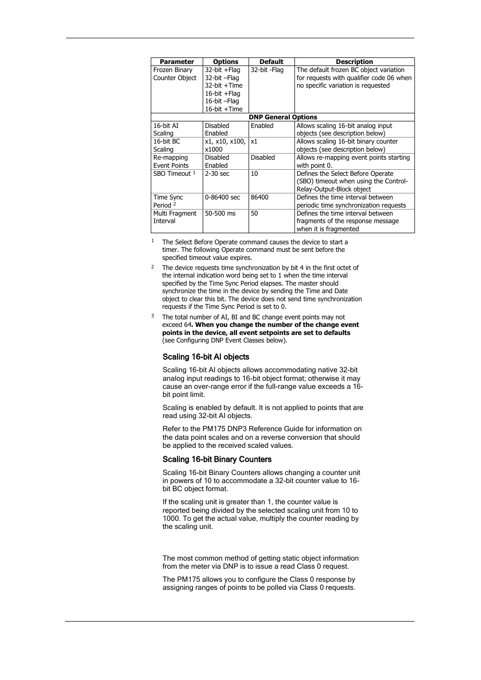 Configuring dnp class 0 | SATEC PM175 Manual User Manual | Page 110 / 168