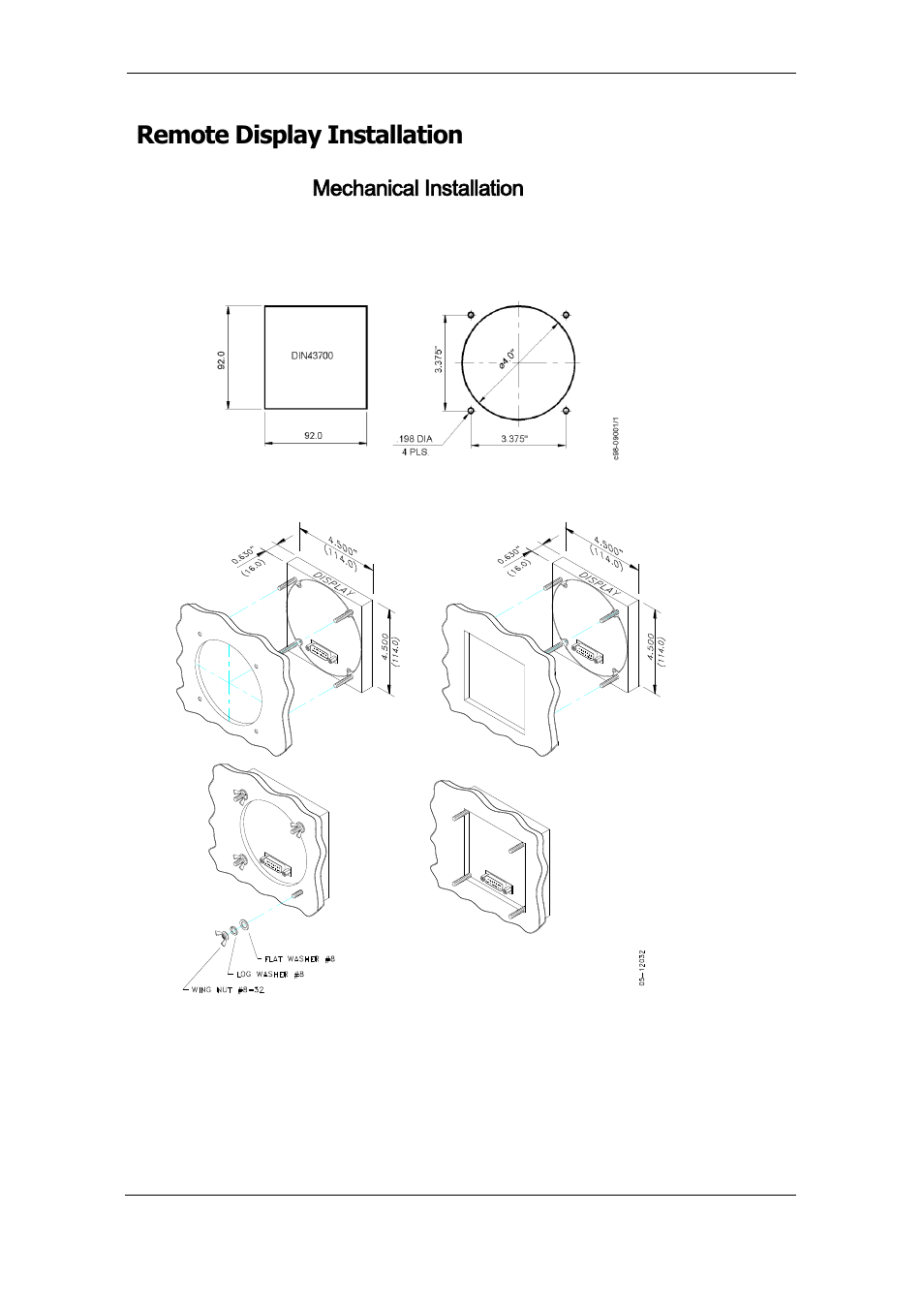 Remote display installation, Mechanical installation | SATEC PM175 Manual User Manual | Page 14 / 168
