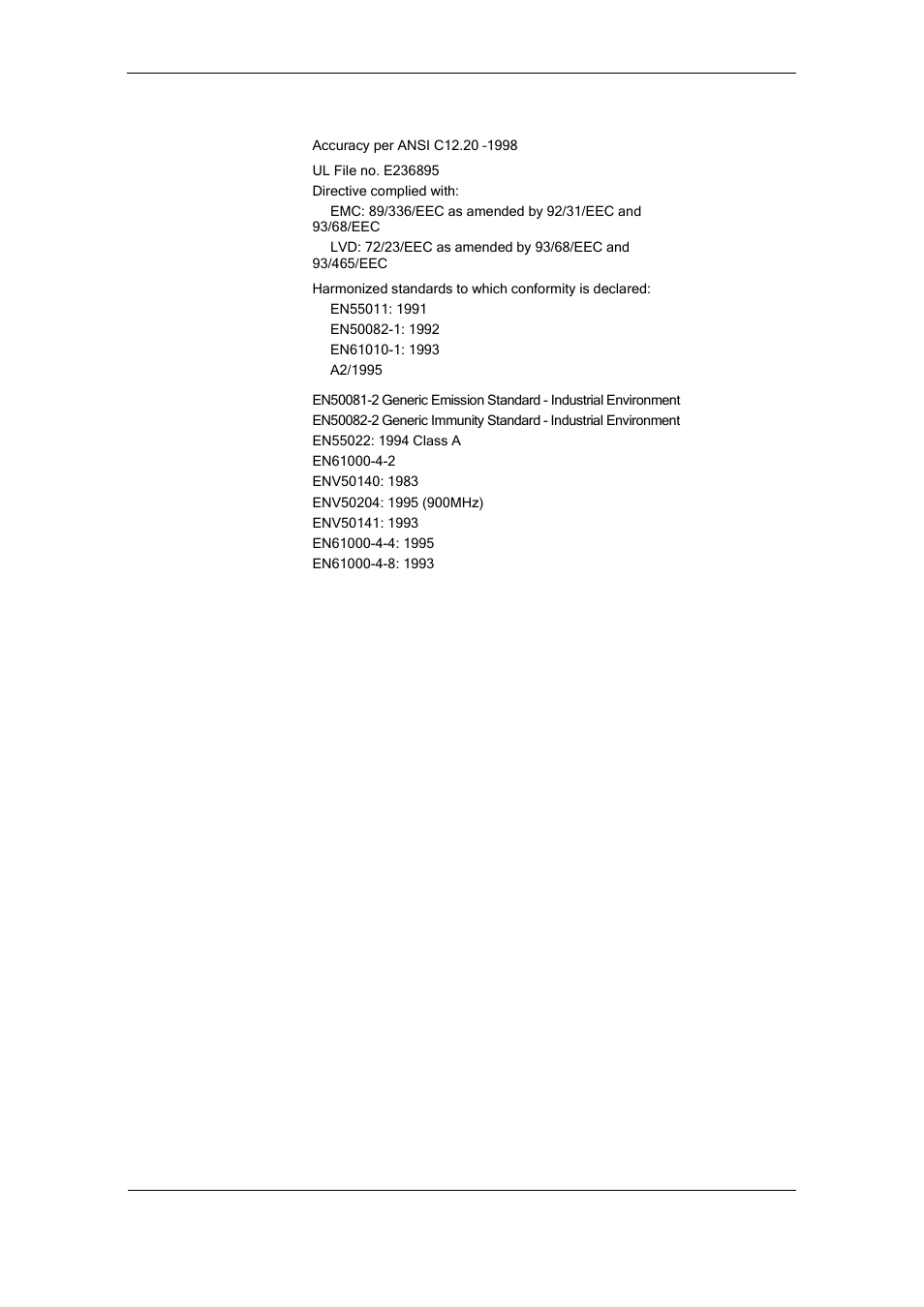 Standards compliance | SATEC PM175 Manual User Manual | Page 143 / 168