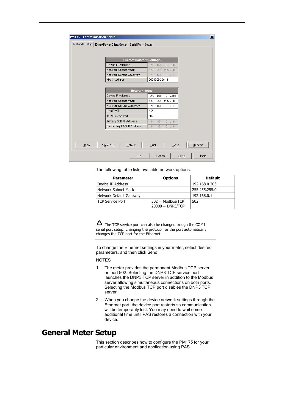 General meter setup | SATEC PM175 Manual User Manual | Page 63 / 168