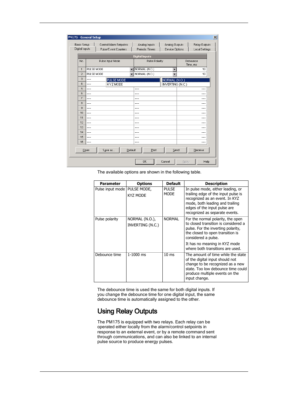 Using relay outputs | SATEC PM175 Manual User Manual | Page 69 / 168
