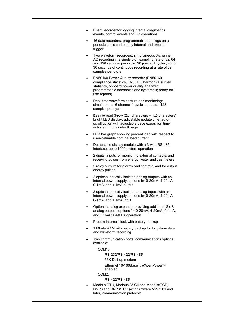 SATEC PM175 Manual User Manual | Page 7 / 168