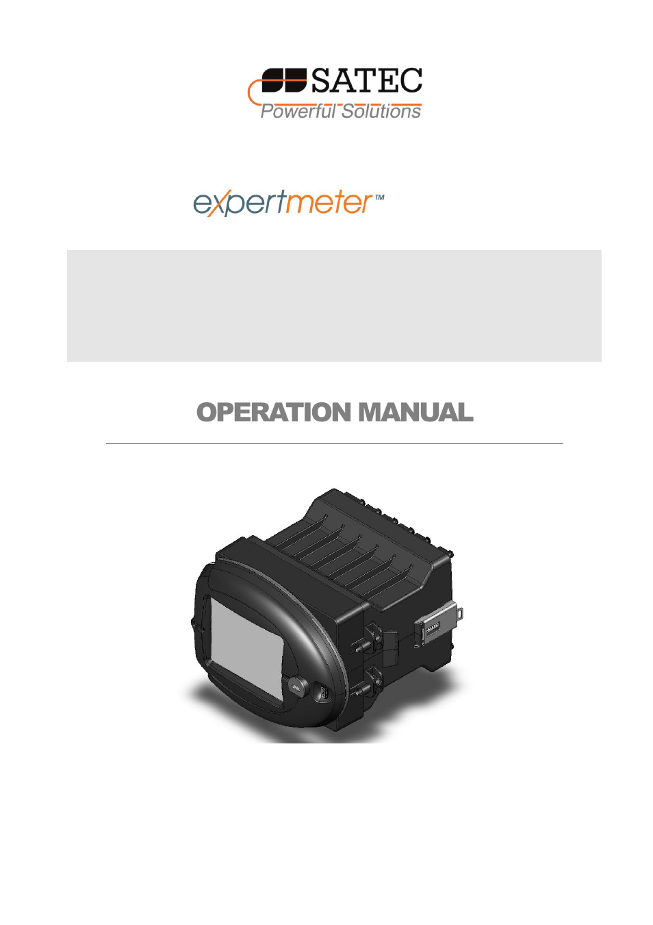 SATEC PM180 Operation Manual User Manual | 184 pages