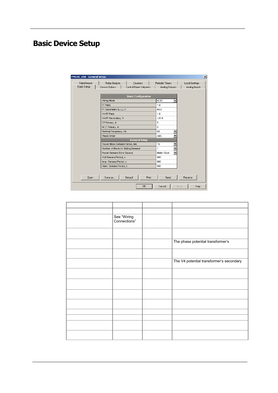 Basic device setup | SATEC PM180 Operation Manual User Manual | Page 63 / 184
