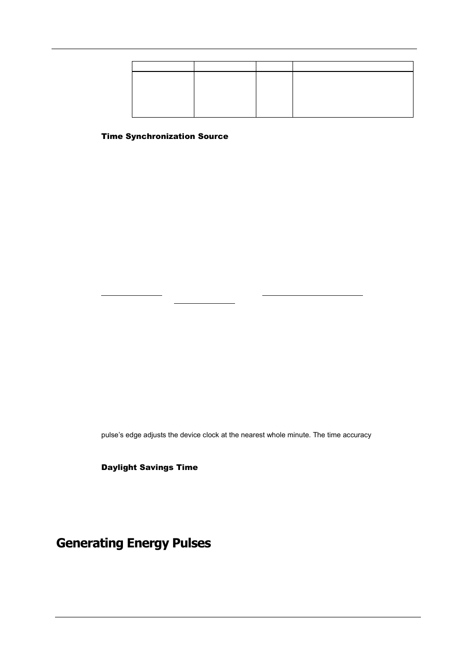 Generating energy pulses, Producing energy pulses, Time synchronization source | SATEC PM180 Operation Manual User Manual | Page 67 / 184