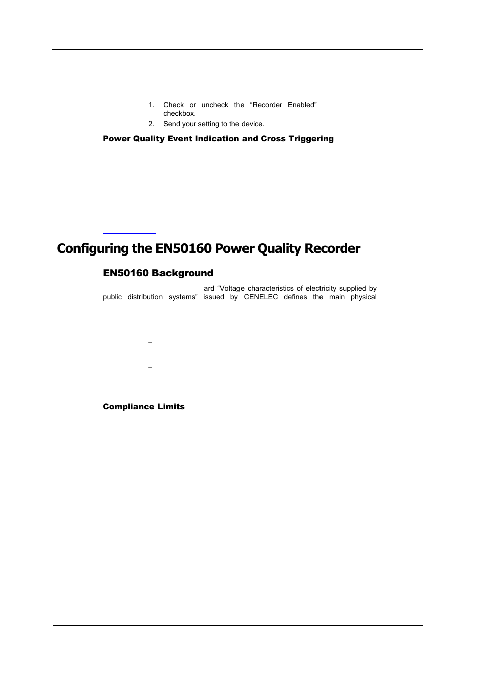 Configuring the en50160 power quality recorder, En50160 background | SATEC PM180 Operation Manual User Manual | Page 94 / 184