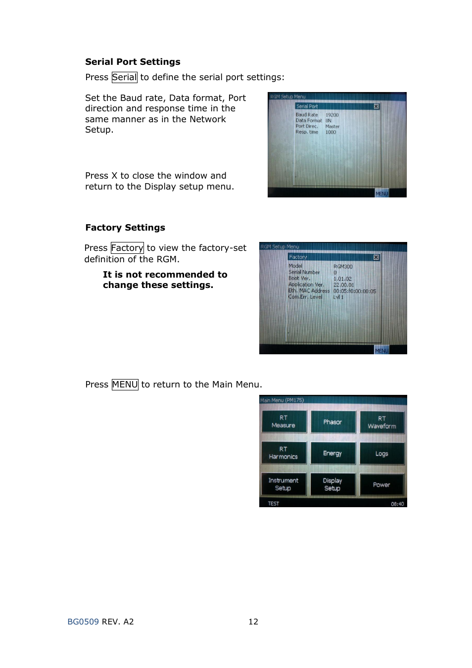 SATEC RGM180 User Manual | Page 12 / 24