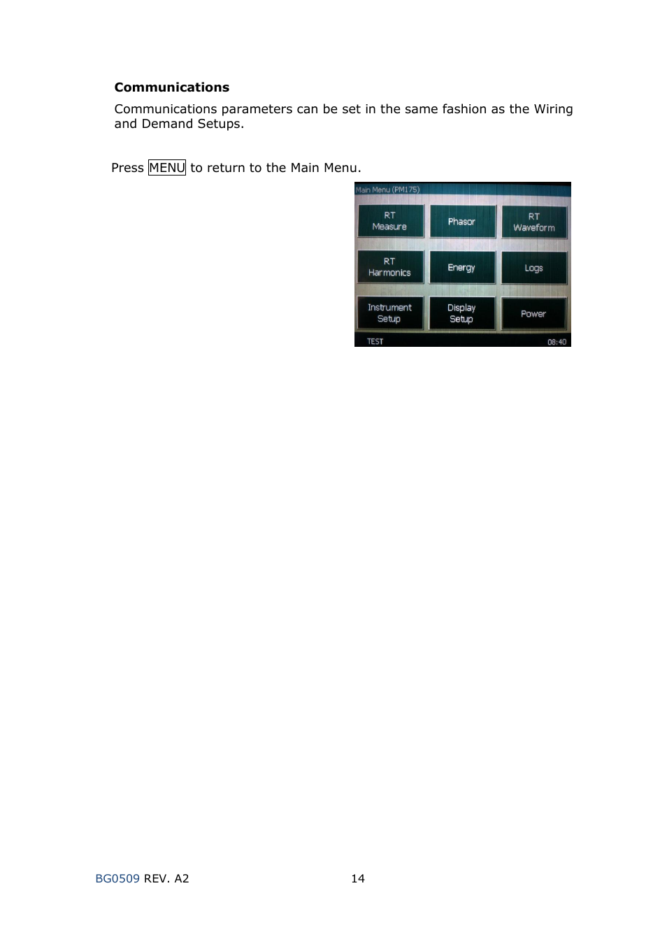 SATEC RGM180 User Manual | Page 14 / 24