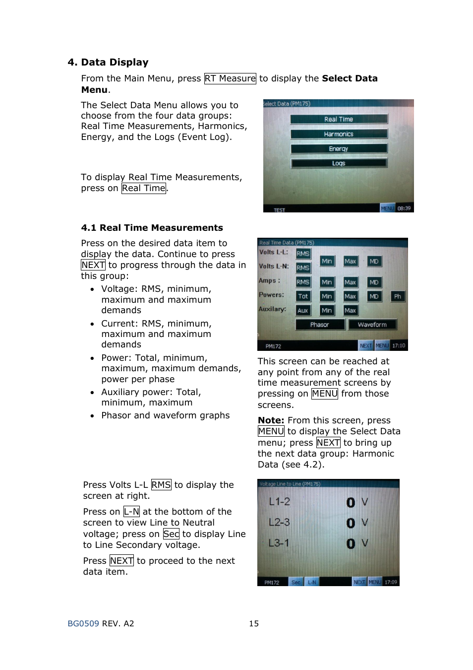 SATEC RGM180 User Manual | Page 15 / 24