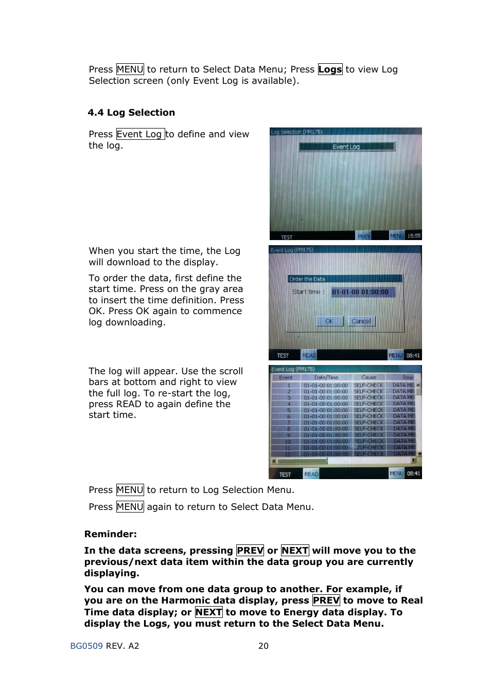 SATEC RGM180 User Manual | Page 20 / 24