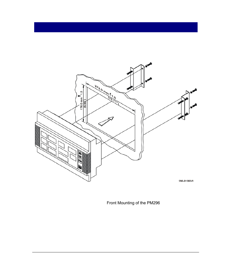 Mechanical installation, Chapter 2 installation, 1 mechanical installation | SATEC PM296 User Manual | Page 16 / 77