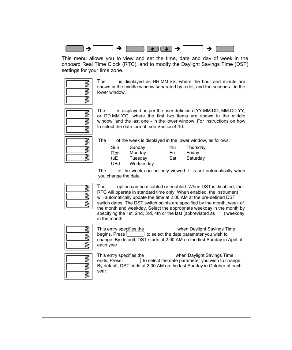 Rtc setup menu, About this manual, 9 rtc setup menu | SATEC PM296 User Manual | Page 41 / 77