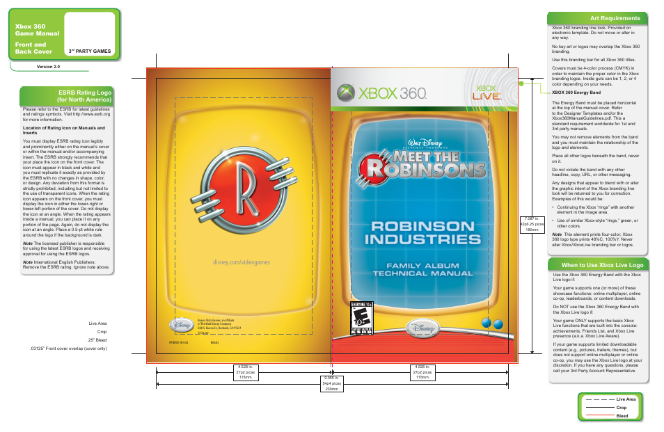 Disney Interactive Studios Meet the Robinsons for Xbox 360 User Manual | 14 pages