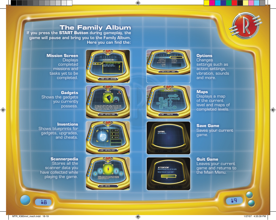 The family album | Disney Interactive Studios Meet the Robinsons for Xbox 360 User Manual | Page 10 / 14