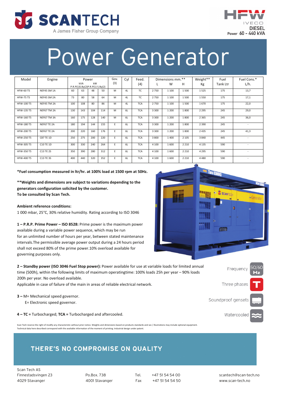 Scan Tech HFW Power Generator User Manual | 1 page