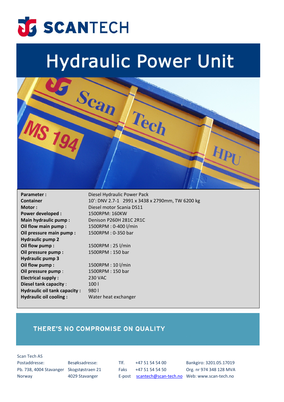Scan Tech HPU User Manual | 1 page