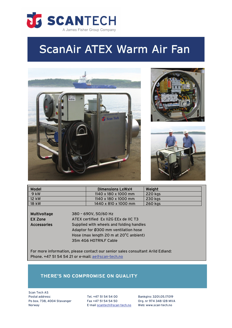 Scan Tech Scan Air Warm Air Fan User Manual | 1 page