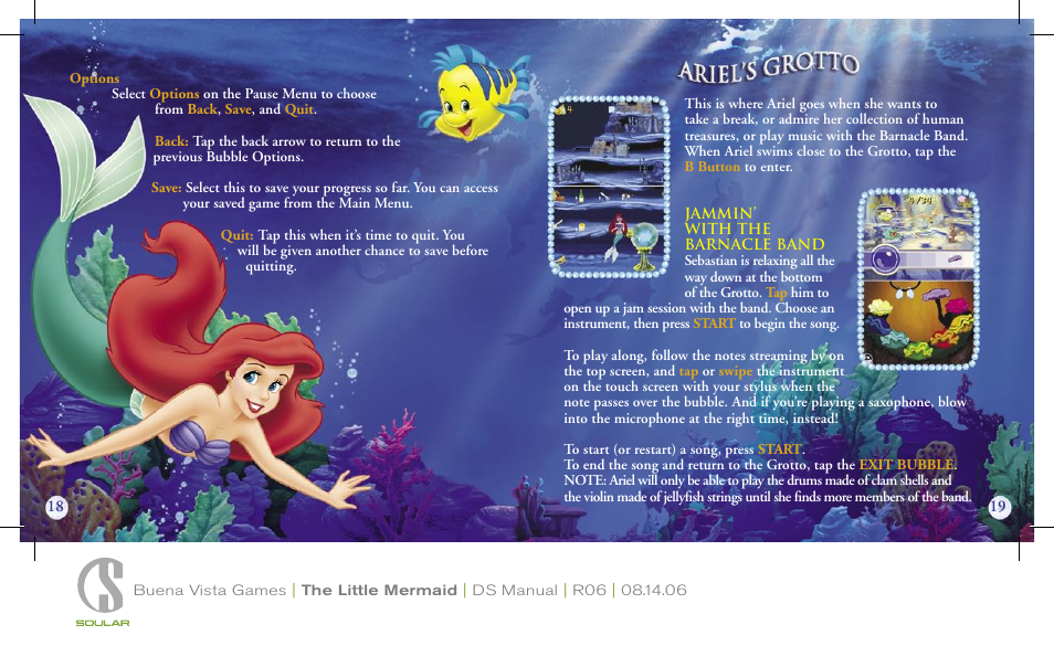 Disney Interactive Studios Disney's The Little Mermaid: Ariel's Undersea Adventure NTR-AN9E-USA User Manual | Page 10 / 12