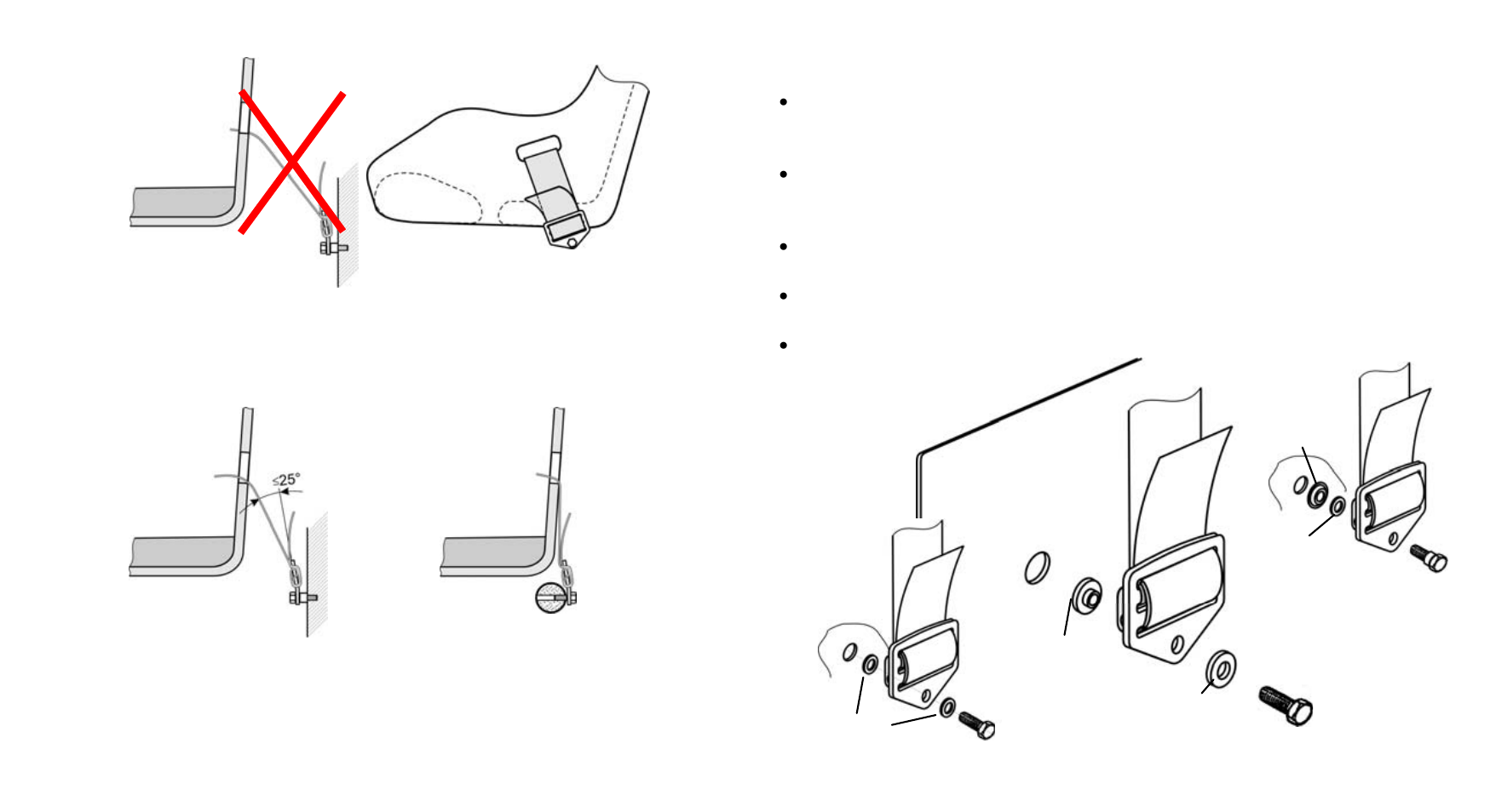 Wrong, Correct | Schroth Racing All models - Competition Instructions User Manual | Page 41 / 65