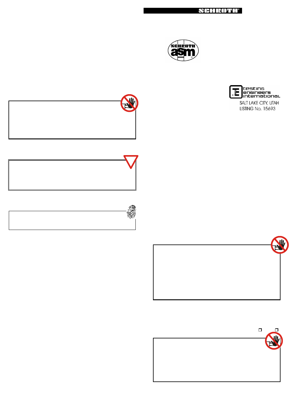 Installation and operating instructions | Schroth Racing Rallye Cross User Manual | Page 2 / 12