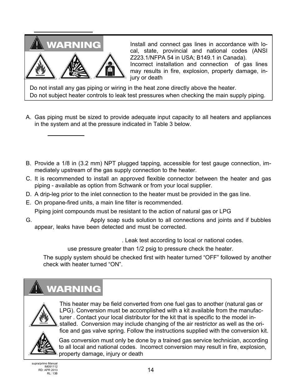 Warning | Schwank supraSchwank User Manual | Page 14 / 38