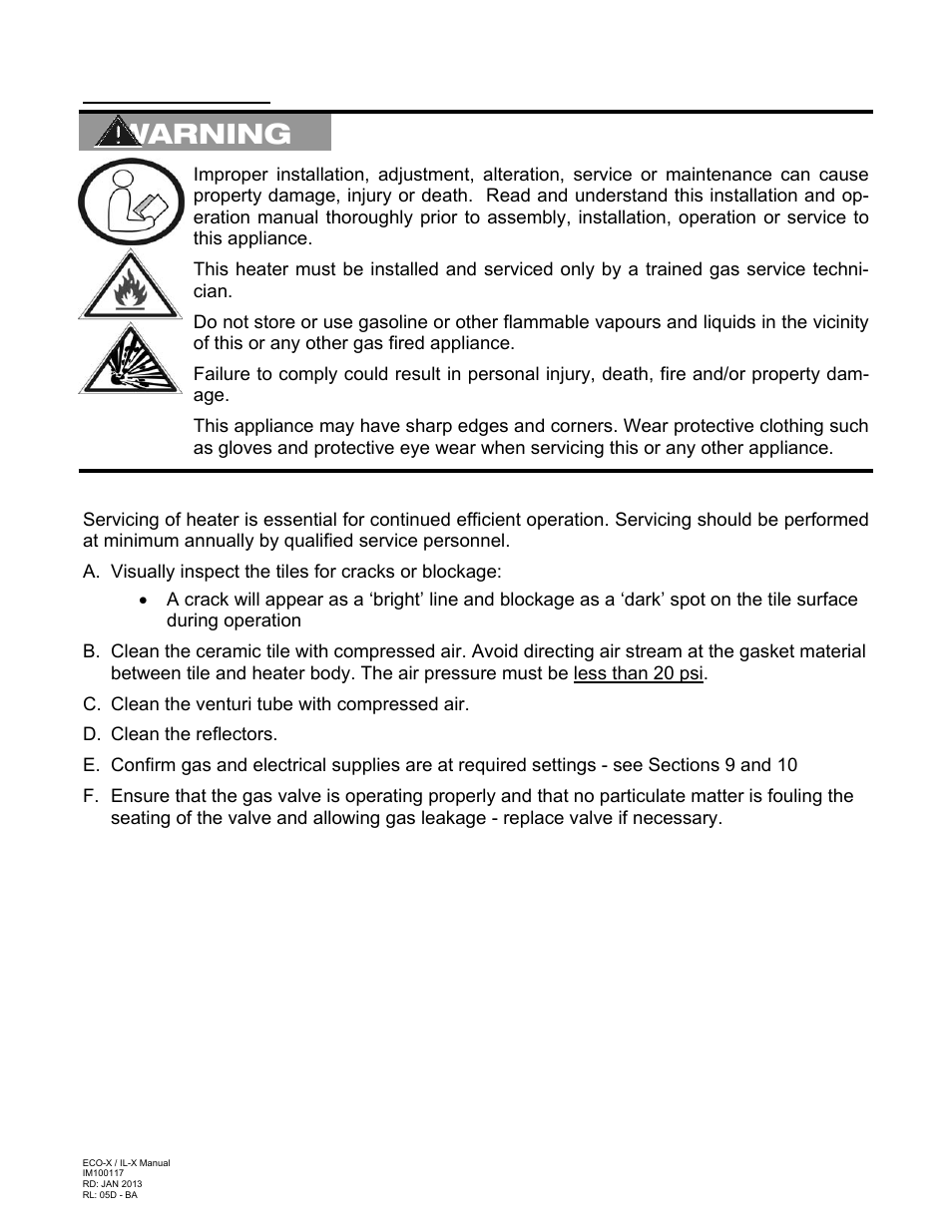 Warning | Schwank ecoSchwank-X User Manual | Page 22 / 35