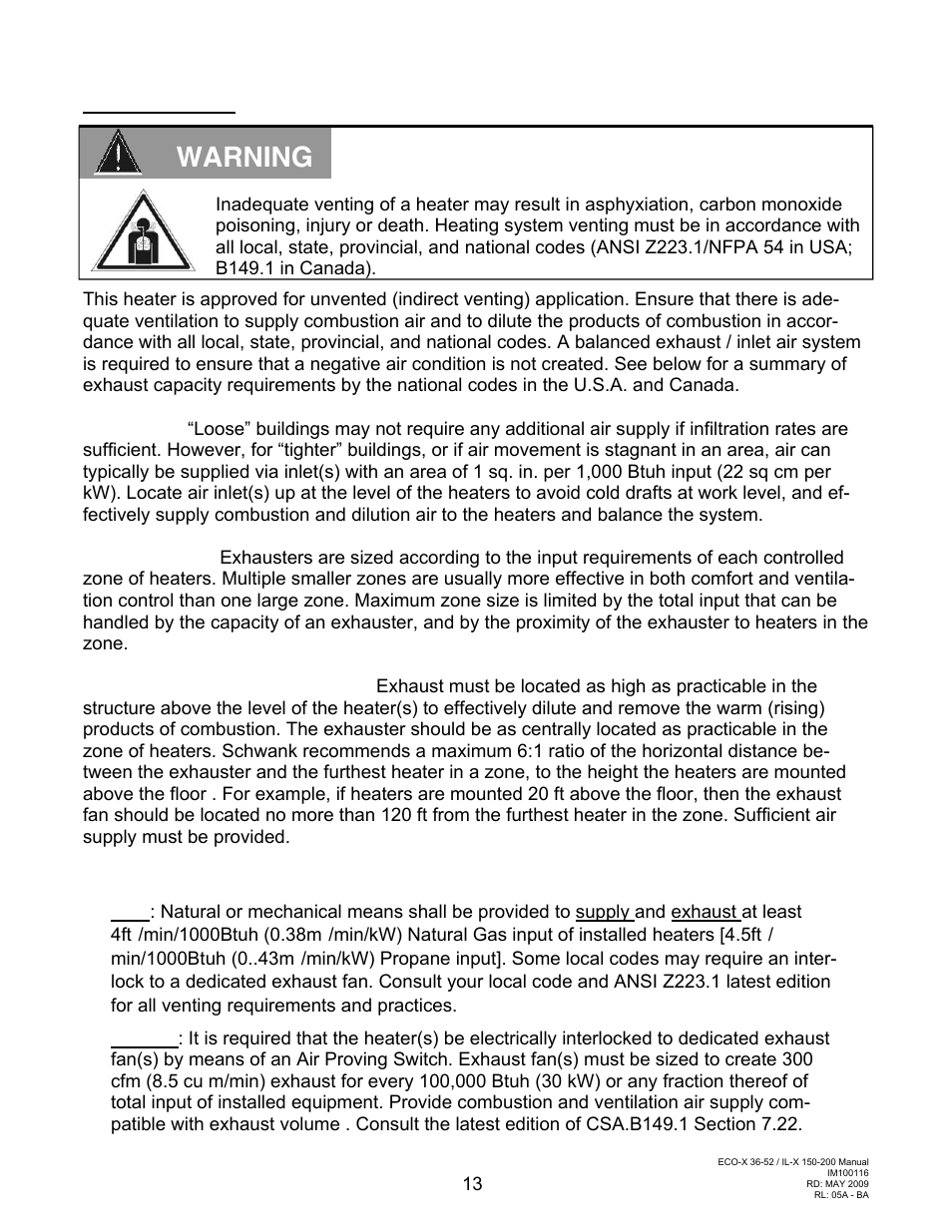 Warning | Schwank ecoSchwank-X 52 User Manual | Page 13 / 36