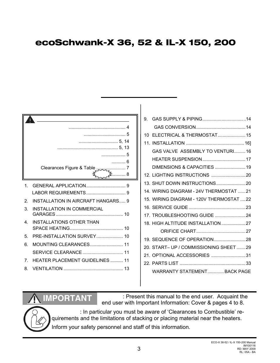 Important | Schwank ecoSchwank-X 52 User Manual | Page 3 / 36