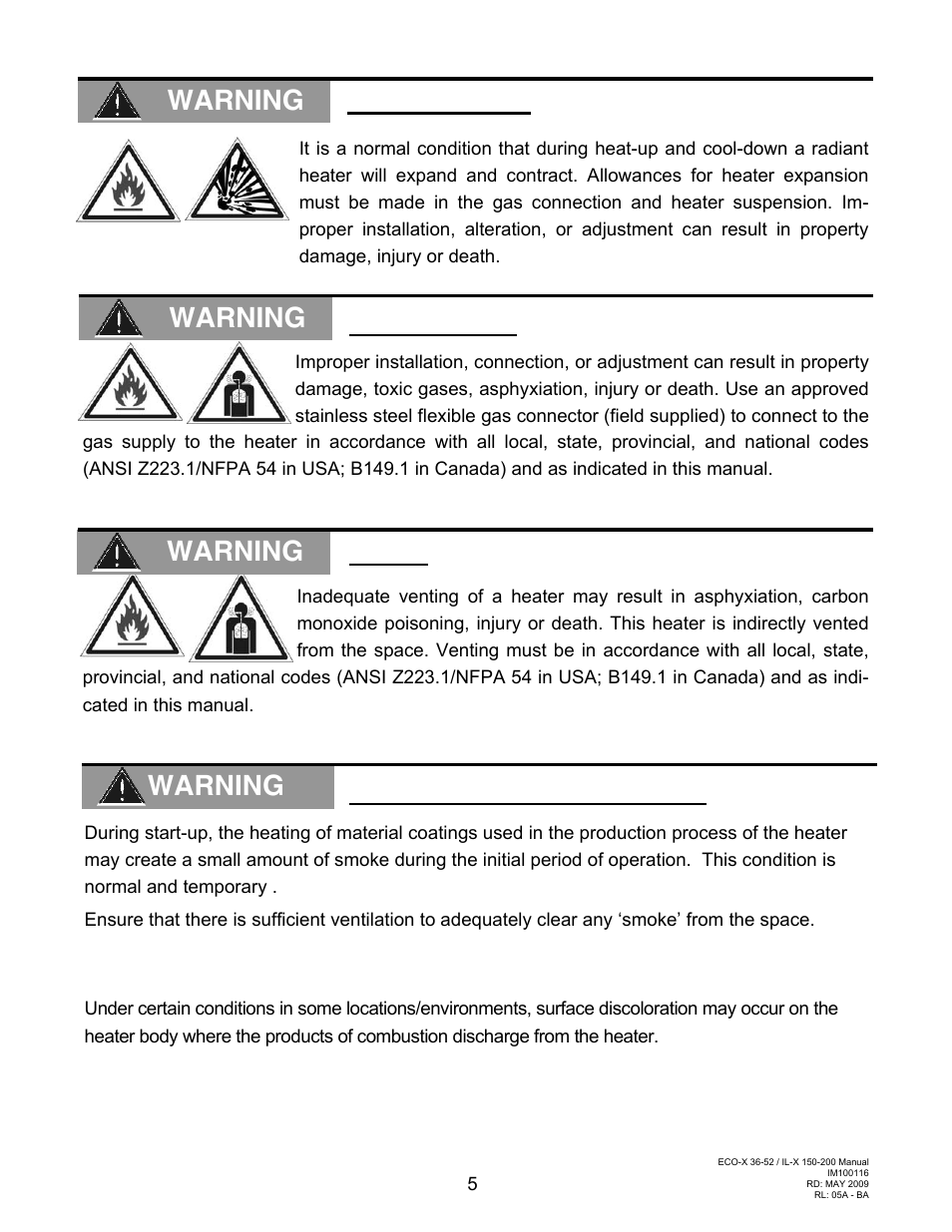 Warning | Schwank ecoSchwank-X 52 User Manual | Page 5 / 36