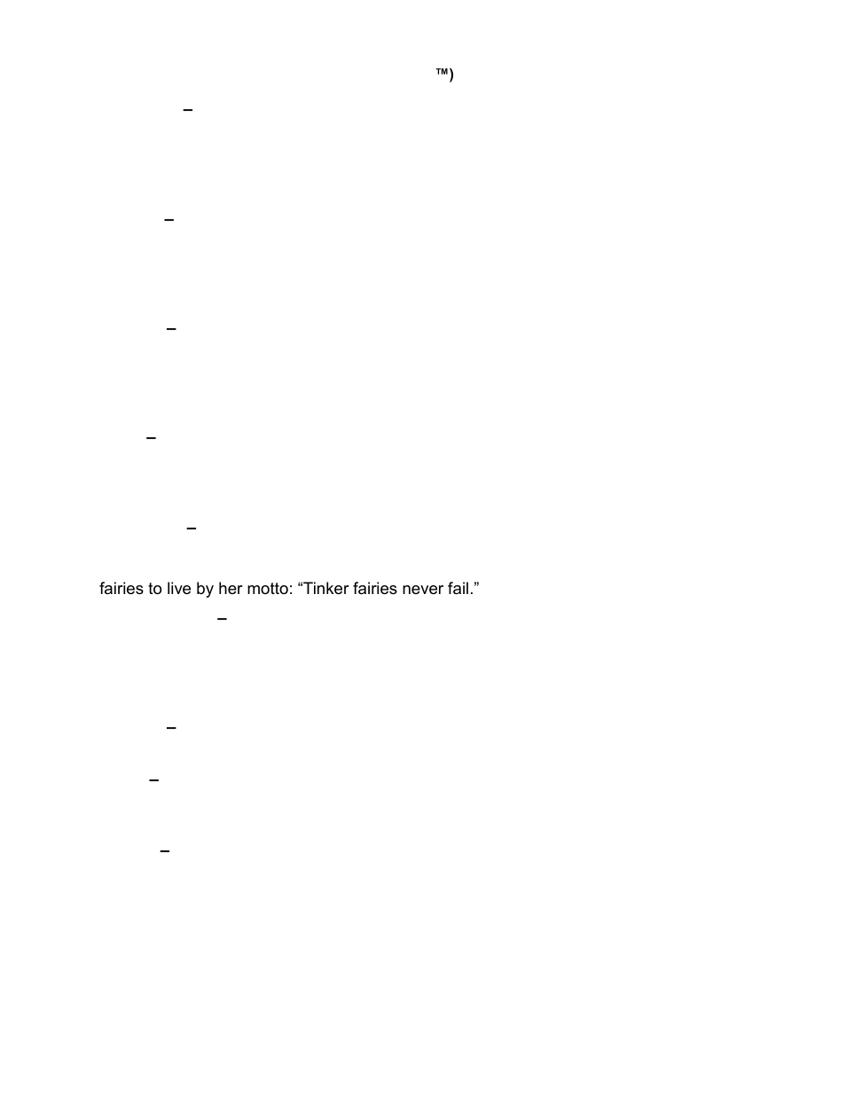 Disney Interactive Studios Tinker Bell and the Lost Treasure for Nintendo DS User Manual | Page 6 / 9