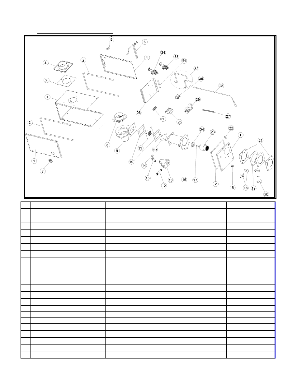 Replacement parts spw-jz / iwp burner | Schwank comfortSchwank - Powder STW-JZ User Manual | Page 53 / 56