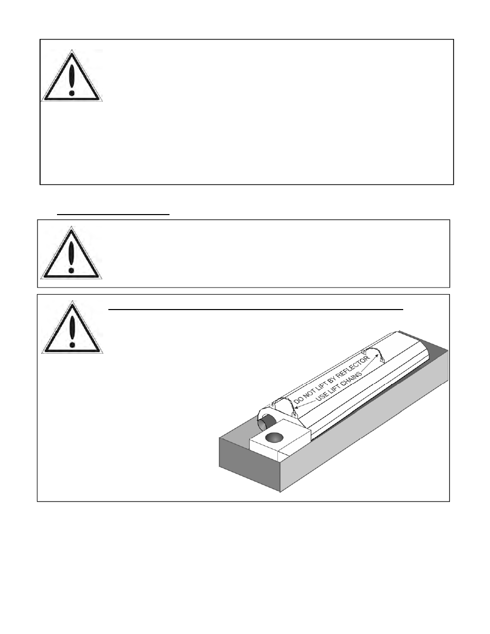 Do not lift the heater by the reflector | Schwank P40U Fenwal User Manual | Page 12 / 51