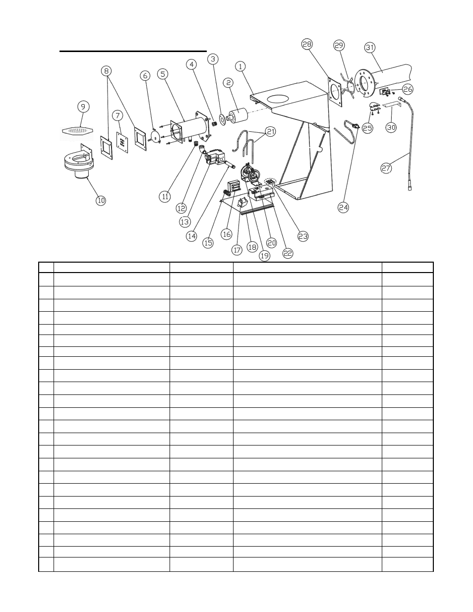 Replacement parts list p40-r burner | Schwank compactSchwank P40-R User Manual | Page 50 / 53