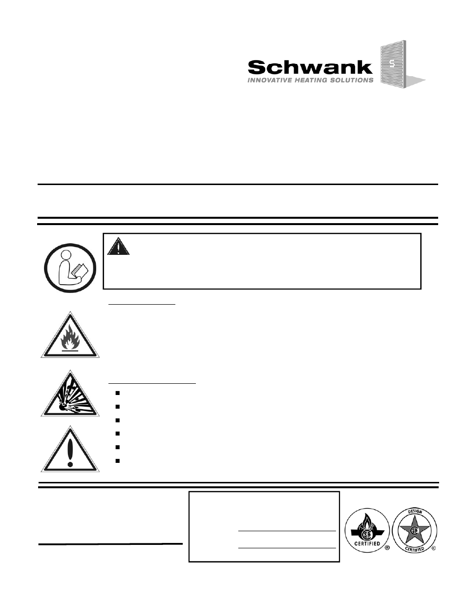 Schwank STSV User Manual | 55 pages
