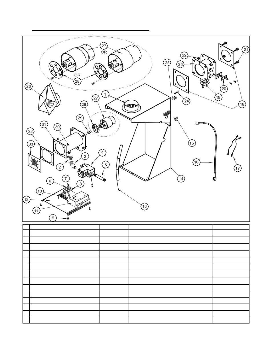 30 replacement parts list - burner stv-jz burner | Schwank STSV User Manual | Page 51 / 55