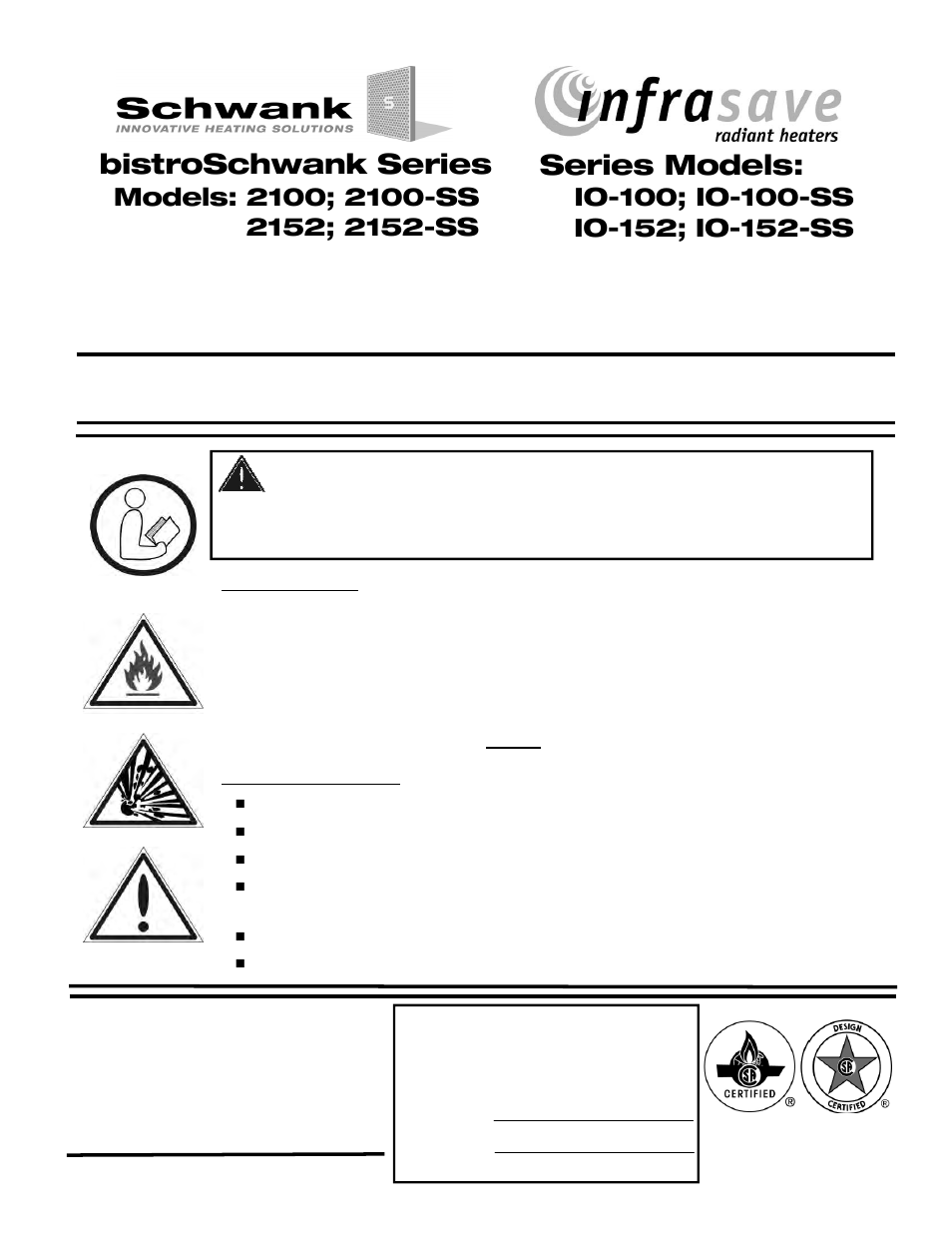 Schwank bistroSchwank 2-Stage User Manual | 45 pages