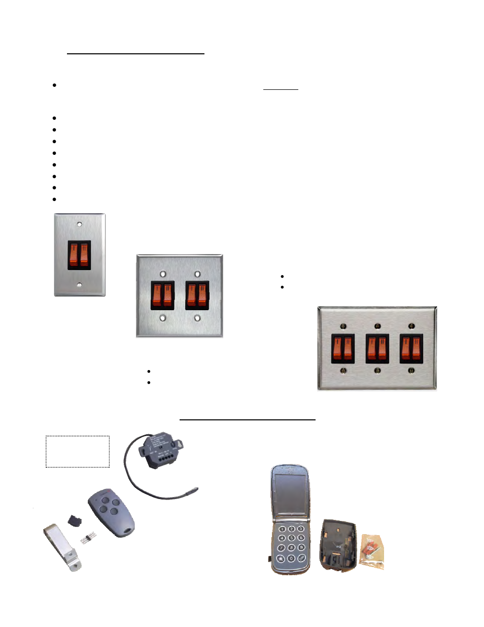 Control accessories, Remote control options: single-stage heaters only, Off-on-on | Schwank bistroSchwank 2-Stage User Manual | Page 41 / 45