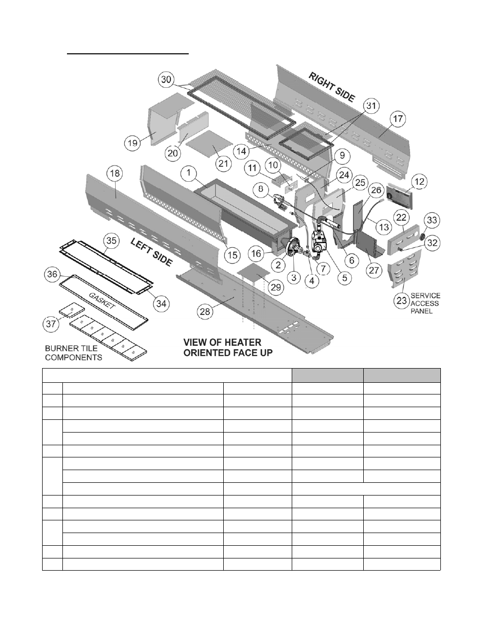 Replacement parts list | Schwank bistroSchwank 2-Stage User Manual | Page 43 / 45