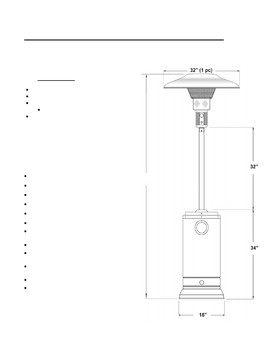 Main components and tools required for assembly | Schwank Parasol Series Portable User Manual | Page 7 / 16