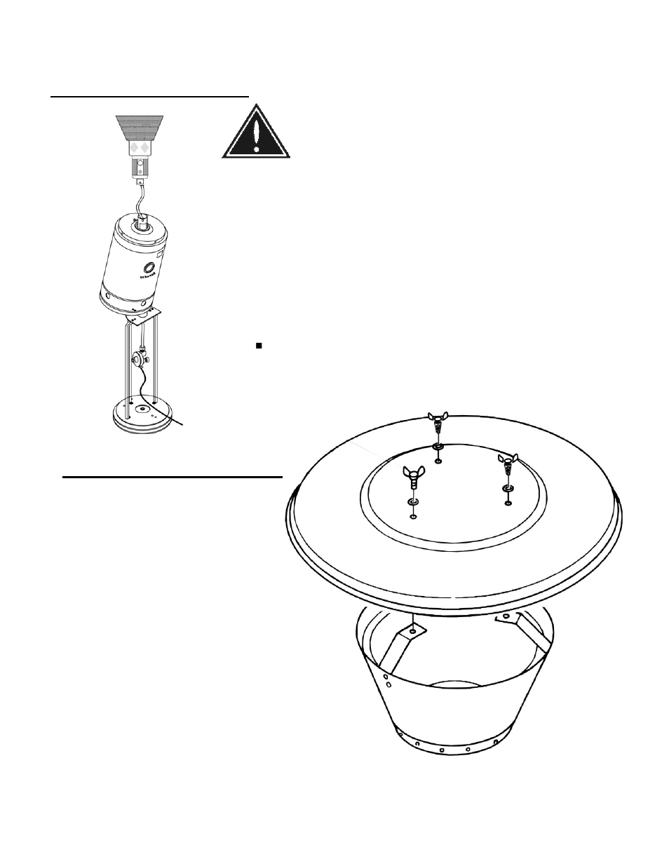 Assembly..... continued, Reflector assembly to burner | Schwank Parasol Series Portable User Manual | Page 9 / 16