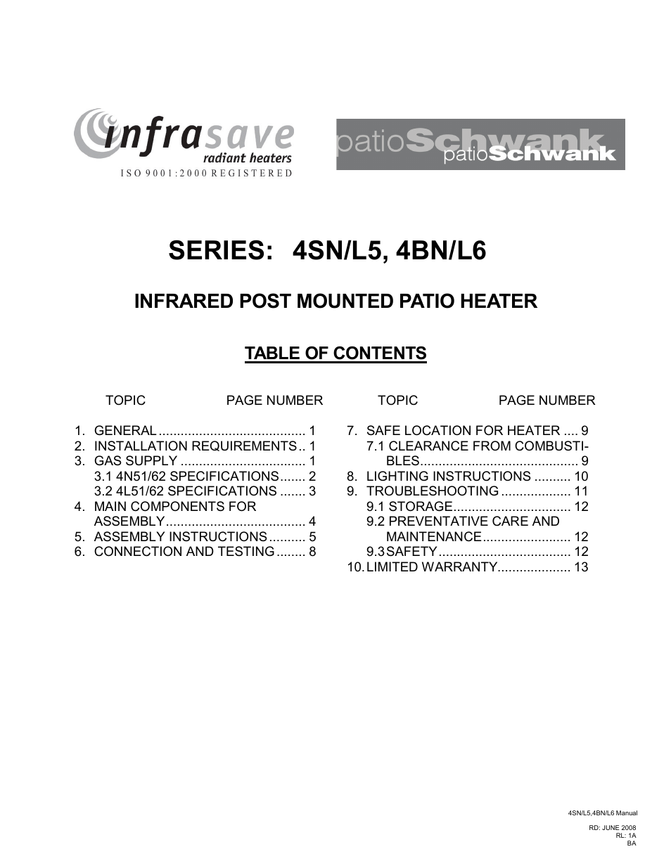 Schwank Parasol Series Post Mount User Manual | Page 3 / 16