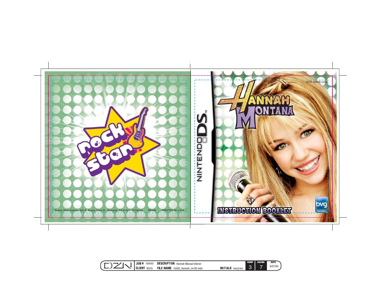 Disney Interactive Studios Hannah Montana for Nintendo DS User Manual | 12 pages