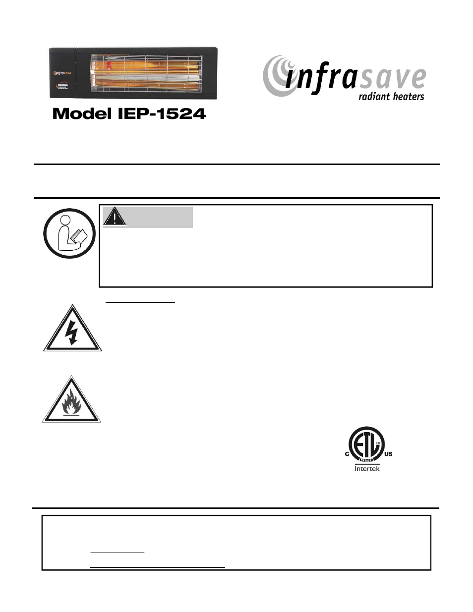 Schwank IEP-1524 User Manual | 18 pages