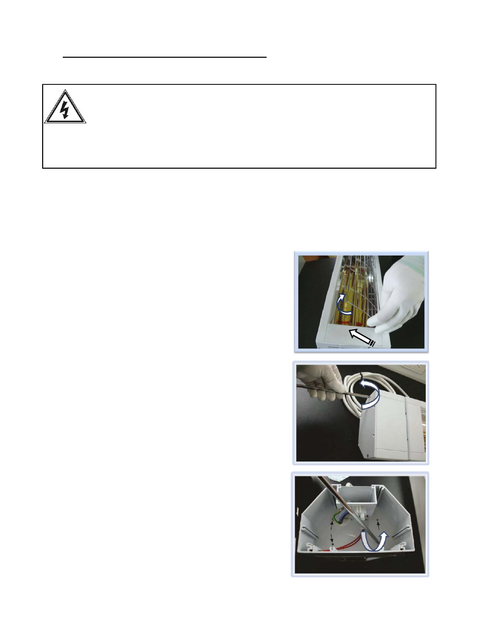 Step 1, Step 2, Step 3 | Heat lamp replacement - iep 1524 | Schwank IEP-1524 User Manual | Page 15 / 18