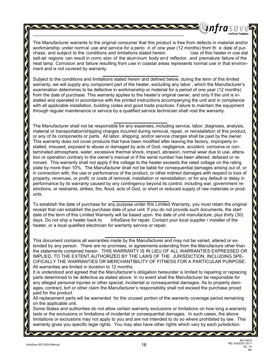 Schwank IEP-2024 User Manual | Page 18 / 18