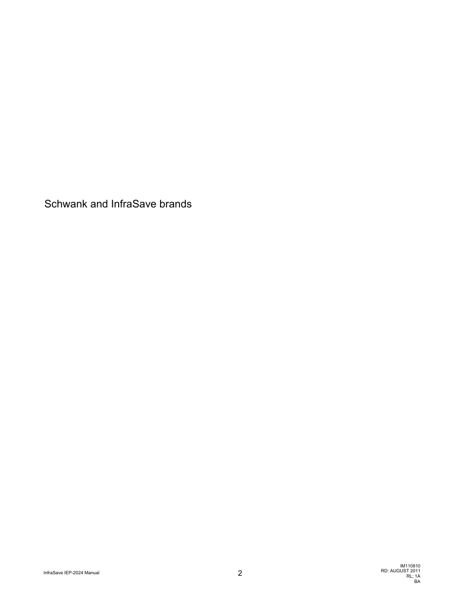 Schwank IEP-2024 User Manual | Page 2 / 18