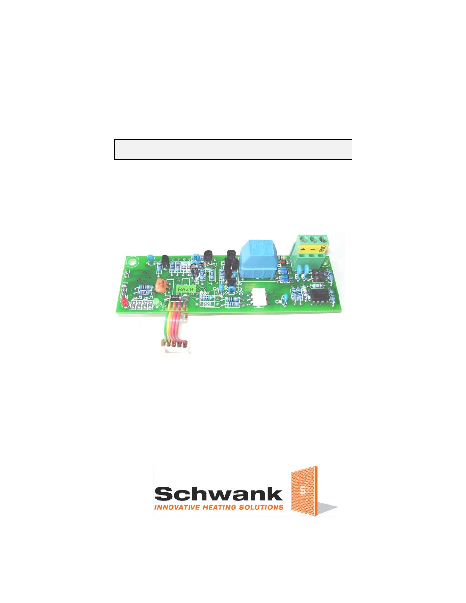 Schwank ThermoControl Plus Series CM-485 User Manual | 23 pages