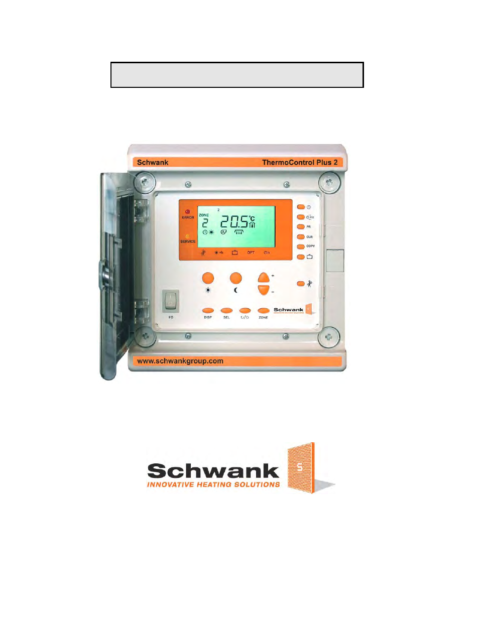 Schwank ThermoControl Plus 2 User Manual | 37 pages