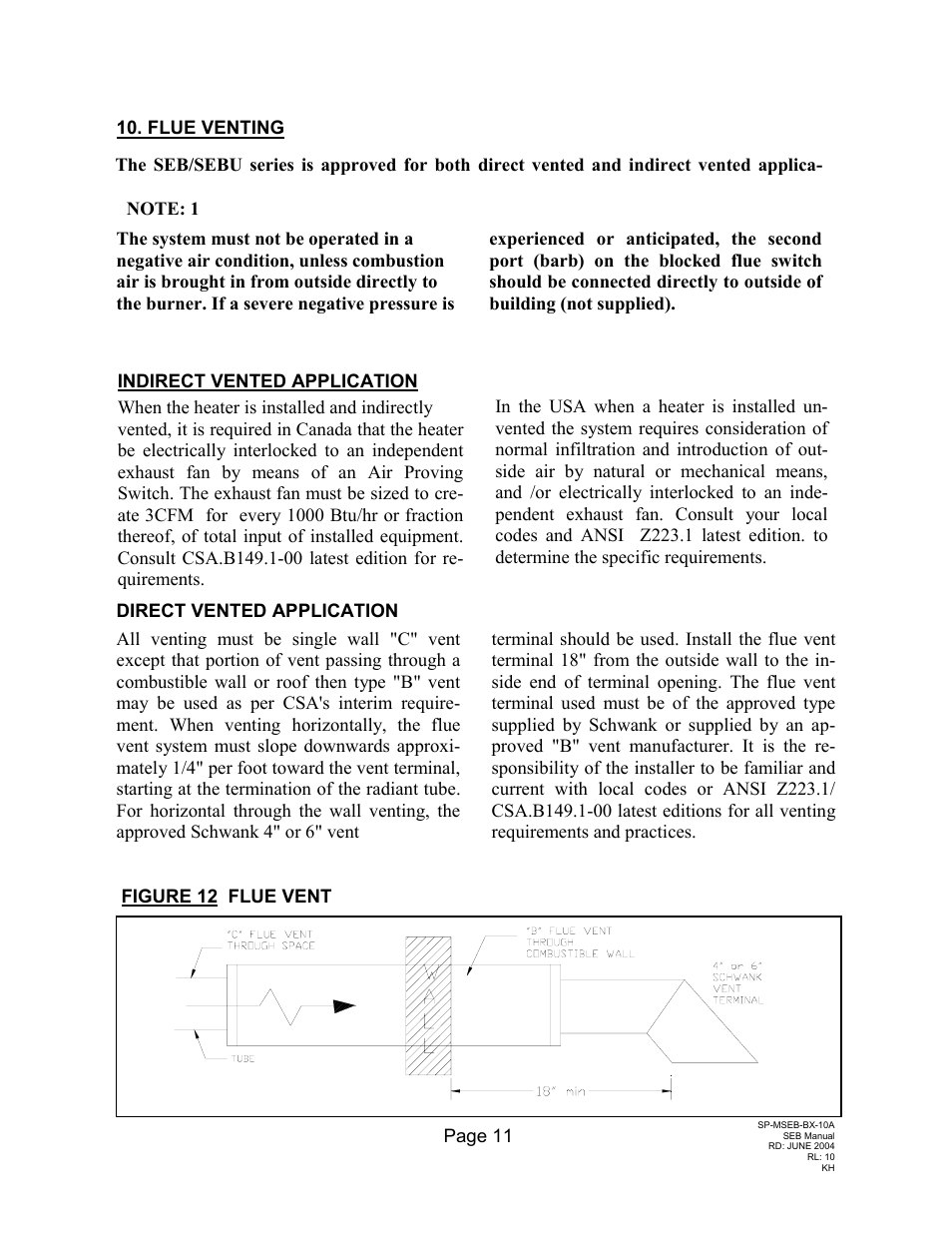 Schwank SEB(U) User Manual | Page 15 / 35