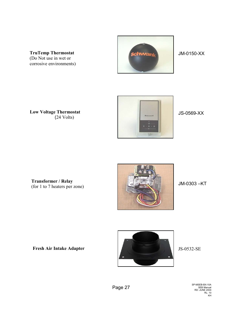 Schwank SEB(U) User Manual | Page 31 / 35